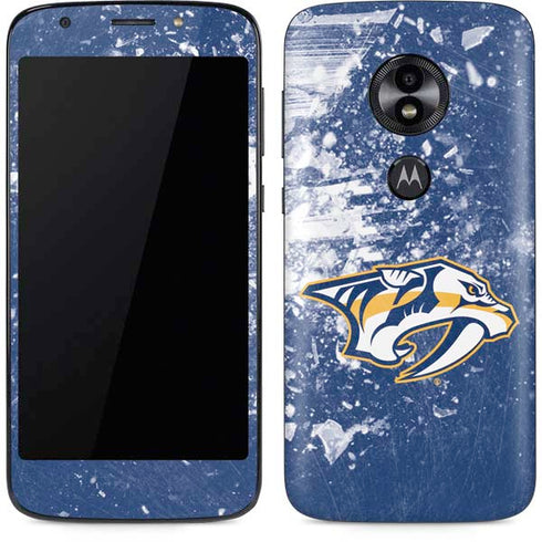 NHL Nashville Predators Frozen Moto E5 Play Skin